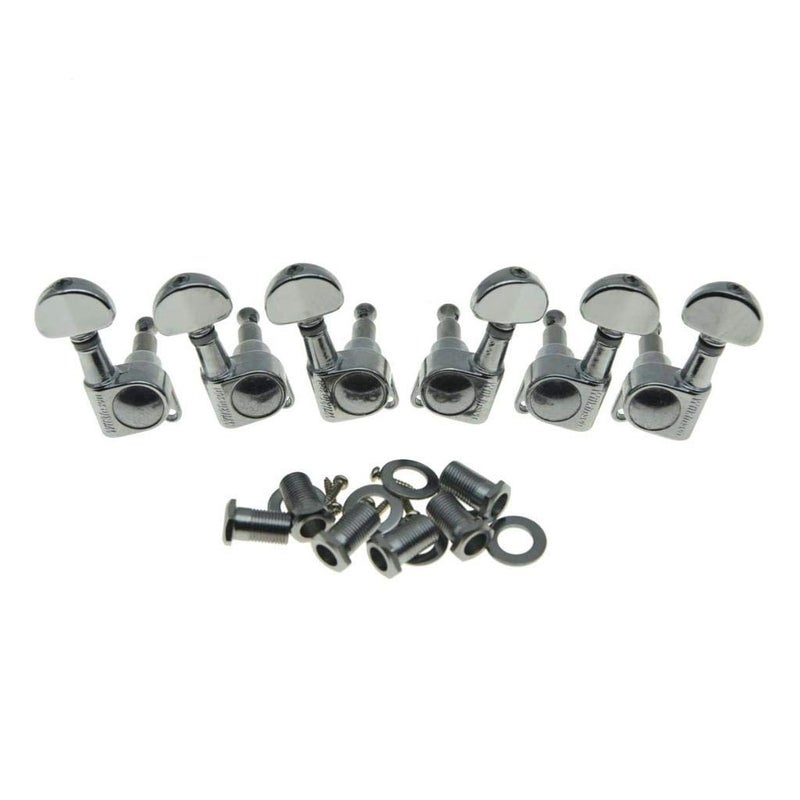 Wilkinson 3x3 ROTO Style Guitar Tuners Tuning Keys Pegs Guitar Machine Heads for Les Paul or Acoustic Guitars Chrome - Image 1